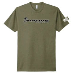 Native Watercraft "Native Watercraft" Slogan T-Shirt Fishing Is Good Here