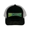 NuCanoe "NuCanoe" Logo Hat Black & White Mesh -Hobi Boat Shop nucanoe nucanoe logo hat black white mesh